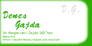 denes gajda business card